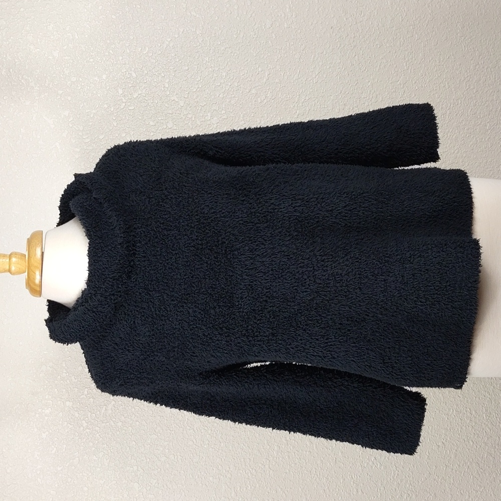 Barefoot Dream Cozychic Black Cowl Neck Pullover Sweater Size M